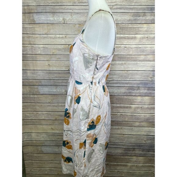 Rachel Zoe Size 6 100% Linen Dress Sweetheart Neck - Picture 4 of 12